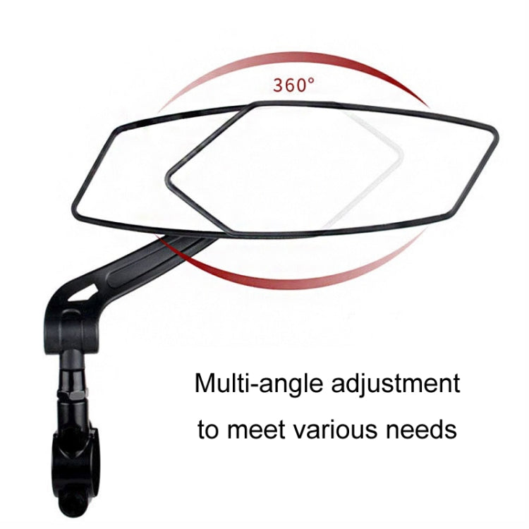 Mountain Bike High Definition Flat Reflective Rearview Mirror, Specification: Single Left - View Mirrors by buy2fix | Online Shopping UK | buy2fix