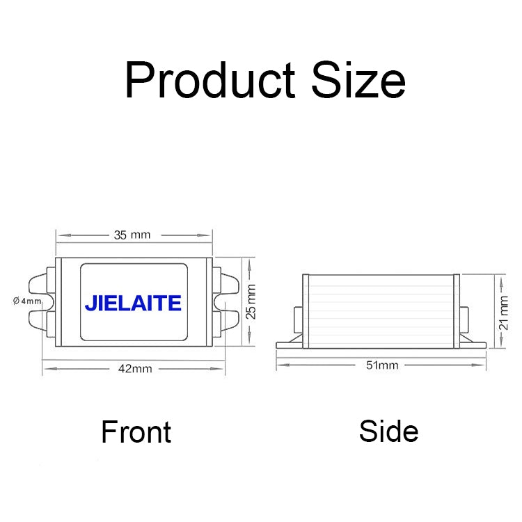 JIELAITE LK1253 15W Aluminum Alloy Intelligent Protection Waterproof Car Power Converter(12V to 3.7V/3A) - In Car by JIELAITE | Online Shopping UK | buy2fix