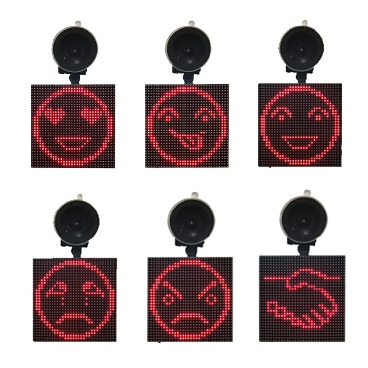 P4-32x32 RGB Full Color Emoji Picture LED Car Display Wireless Transmission Wifi Custom - In Car by buy2fix | Online Shopping UK | buy2fix