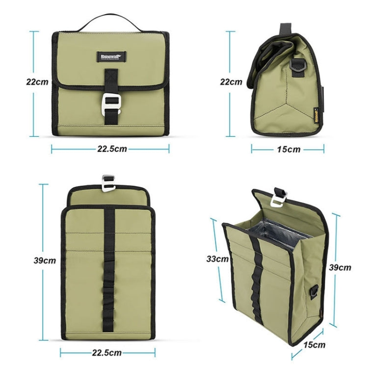 Rhinowalk RK9106 Foldable Outdoor Cycling Handlebar Bag Multifunctional Bike Bag(Gray) - Bicycle Bags by Rhinowalk | Online Shopping UK | buy2fix