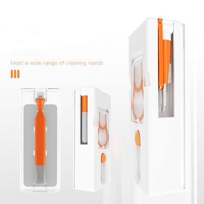 Q11 11-in-1 Multifunctional Bluetooth Headset Cleaning Pen Computer Keyboard Cleaning Kit(Orange Red) - Apple Accessories by buy2fix | Online Shopping UK | buy2fix