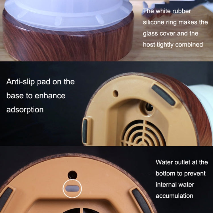 AOD-8 Jungle Discovery 3D Glass Aromatherapy Machine Silent Bedroom Mini Humidifier UK Plug - Air Purifiers & Parts by buy2fix | Online Shopping UK | buy2fix