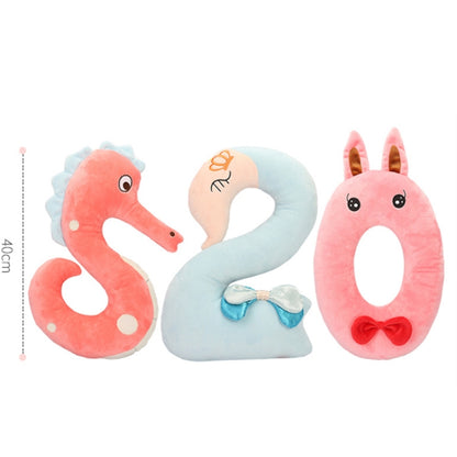40cm Number Plush Doll Toys Soft Pillow For Kids Children(Number 1) - Soft Toys by buy2fix | Online Shopping UK | buy2fix