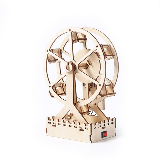 Wooden Mechanical Puzzle Toys Science Electric Assembling Toys ,Style: Ferris Wheel - Puzzle Toys by buy2fix | Online Shopping UK | buy2fix