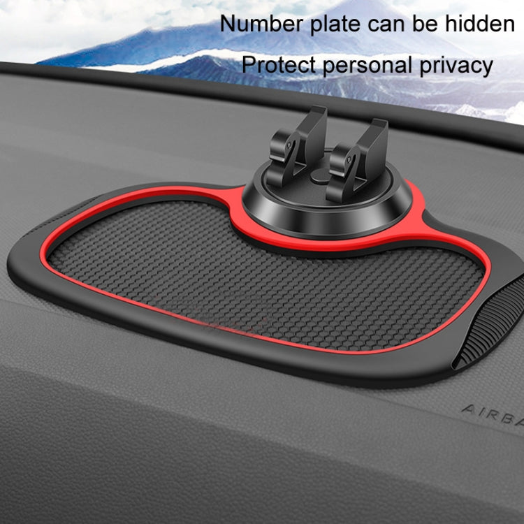 Car Center Console Mobile Phone Anti-skid Mat Temporary Parking Number Plate(With Bracket) - In Car by buy2fix | Online Shopping UK | buy2fix