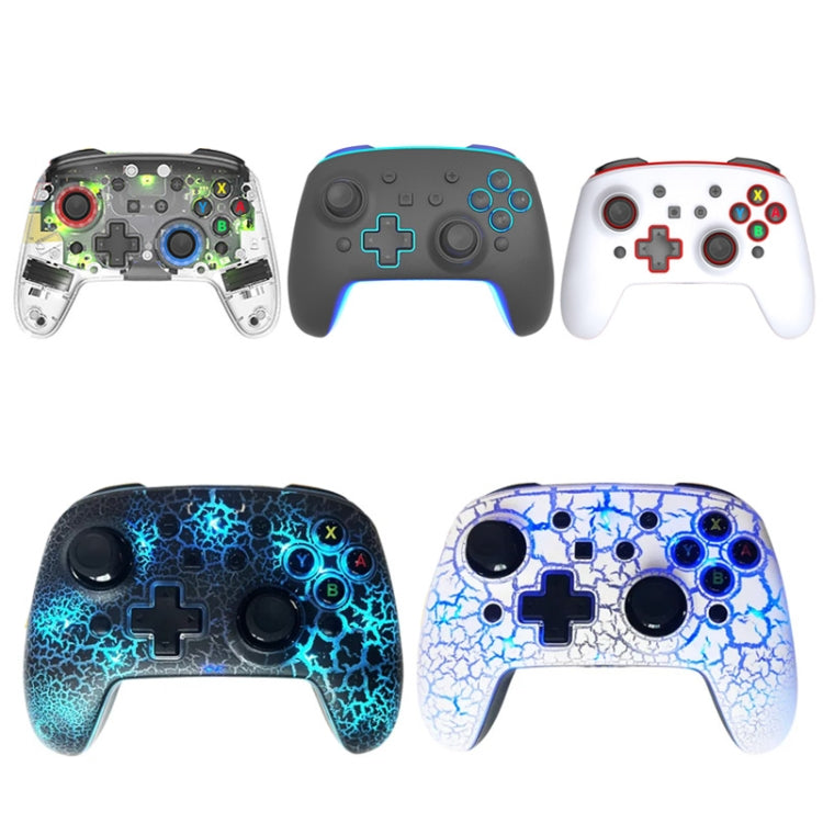 SW561 Computer Wireless Luminous Handle For Nintendo Switch / Switch OLED / Switch Lite / Steam, Color: Burst Crack White - Gamepads by buy2fix | Online Shopping UK | buy2fix