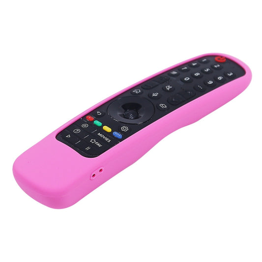 For LG MR21GA/MR21GC 2pcs Remote Control Silicone Case(Pink) - Consumer Electronics by buy2fix | Online Shopping UK | buy2fix