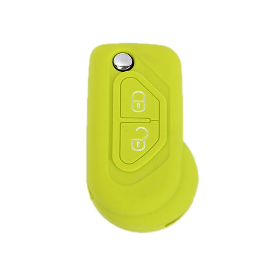 For Citroen C5/Elysee 2pcs Silicone Key Protector(Apple Green) - In Car by buy2fix | Online Shopping UK | buy2fix