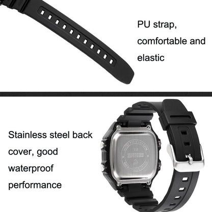 SKMEI 1998 Transparent Shell Ice Sensor Outdoor Sports Waterproof Multi-function Watch(Black) - Sport Watches by SKMEI | Online Shopping UK | buy2fix