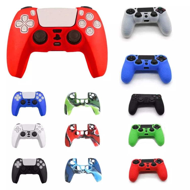 For PS5 Controller Silicone Case Protective Cover, Product color: Camouflage Blue - Cases by buy2fix | Online Shopping UK | buy2fix