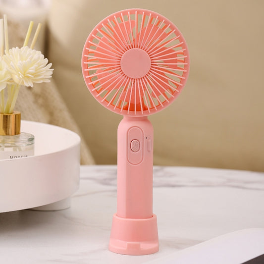 M9 Handheld Mini Fan Outdoor USB Charging Desktop Fan 800mAh(Pink) - Electric Fans by buy2fix | Online Shopping UK | buy2fix