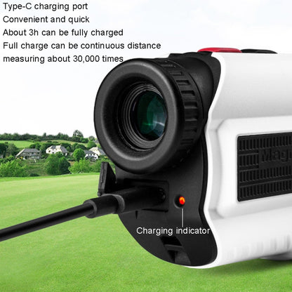 PGM JQ015 IP54 Waterproof Golf Laser Distance Meter Telescope, Measuring Distance: 600m(White) - Binoculars by PGM | Online Shopping UK | buy2fix