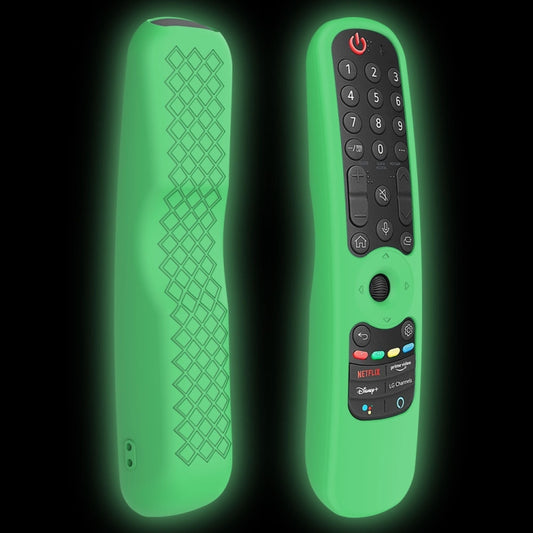 For LG AN-MR21GC / AN-MR21N / AN-MR21GA TV Remote Control Silicone Case(Luminous Green) - Remote Control Covers by buy2fix | Online Shopping UK | buy2fix