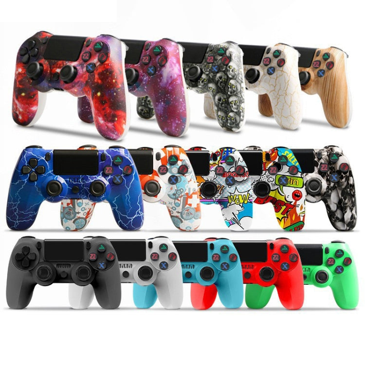 For PS4 Wireless Bluetooth Game Controller With Light Strip Dual Vibration Game Handle(Gear) - Gamepads by buy2fix | Online Shopping UK | buy2fix