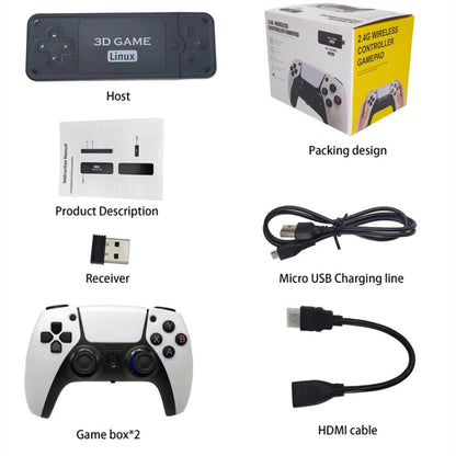 U9 PRO HDMI HD 2.4G Wireless PSP TV Double Game Console 64G 10000+ Games - Pocket Console by buy2fix | Online Shopping UK | buy2fix