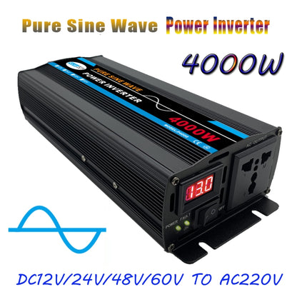 4000W 60V to 220V High Power Car Pure Sine Wave Inverter Power Converter - Pure Sine Wave by buy2fix | Online Shopping UK | buy2fix