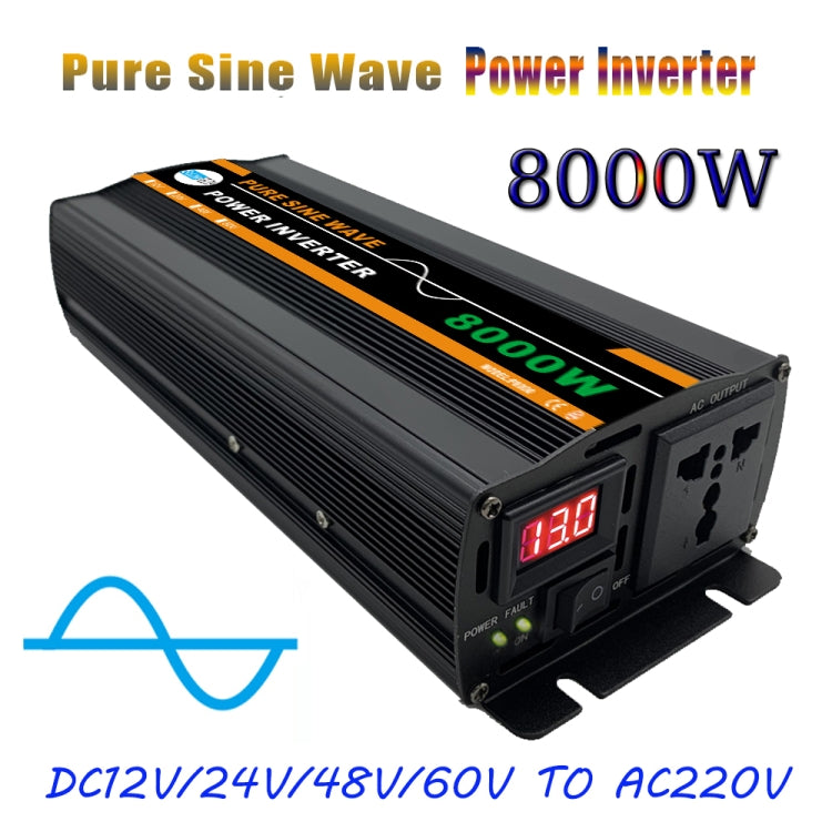 8000W 24V to 220V High Power Car Pure Sine Wave Inverter Power Converter - Pure Sine Wave by buy2fix | Online Shopping UK | buy2fix