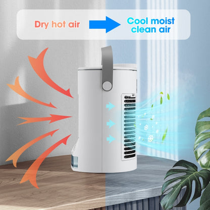 CF008 Mini Household Humidification Spray Air Cooler USB Plug-in Portable Air Conditioner Fan(White) - Electric Fans by buy2fix | Online Shopping UK | buy2fix