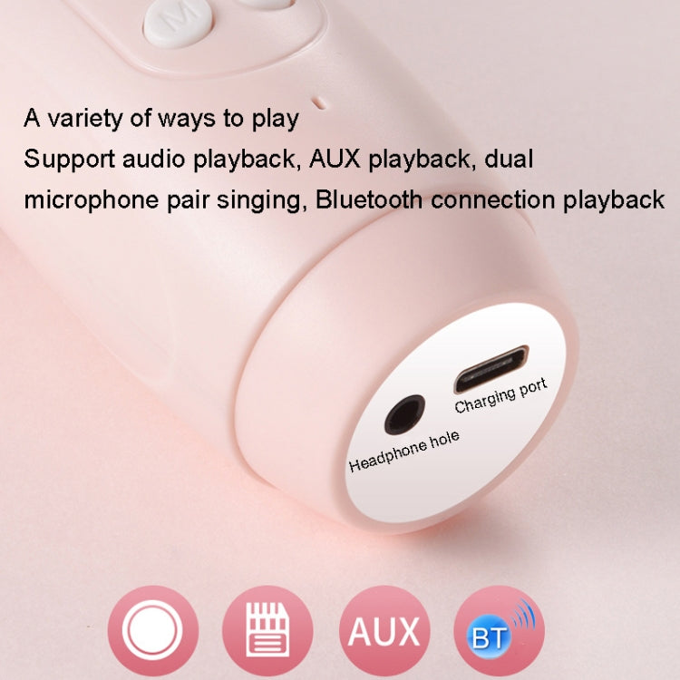 Children Wireless Microphone Bluetooth Phone Singing Microphone(Pink) - Microphone by buy2fix | Online Shopping UK | buy2fix