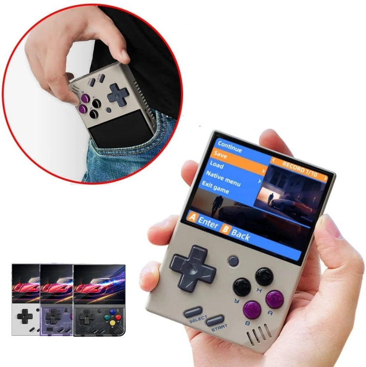 Miyoo Mini Plus 3.5 Inch IPS Screen Retro Handheld Game Console 128GB 28K Games(Transparent Black) - Pocket Console by buy2fix | Online Shopping UK | buy2fix