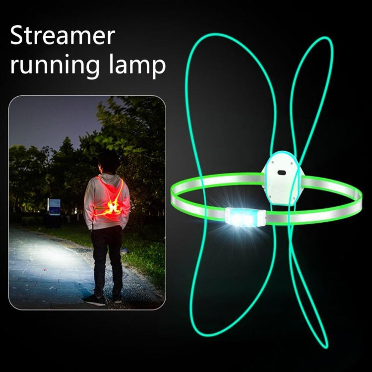 USB Rechargeable Running Light Strap Chest Light(Fluorescent Green) - Reflective Material by buy2fix | Online Shopping UK | buy2fix