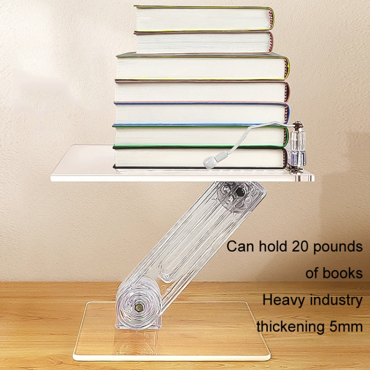 Student Desktop Reading Rack Transparent Acrylic Tablet Stand, Style: B Model - Desktop Holder by buy2fix | Online Shopping UK | buy2fix