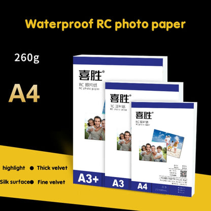 6 Inch 50 Sheets 260g Waterproof RC Photo Paper for Brother/Epson/Lenovo/HP/Canon Inkjet Printers(Silk Surface) - Printer Accessories by buy2fix | Online Shopping UK | buy2fix
