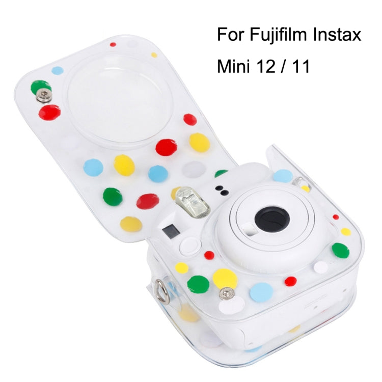 For Fujifilm Instax Mini 12 / 11 Transparent Digital Camera Case(Color Wave Dot) - Protective Case by buy2fix | Online Shopping UK | buy2fix