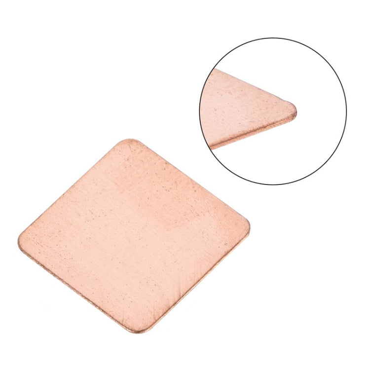 20pcs Laptop Cooling Copper Heat Sink Thermal Conductive Tabs Cell Phone Computer Graphics Card Heat Sinks 20x20x0.3mm - Others by buy2fix | Online Shopping UK | buy2fix