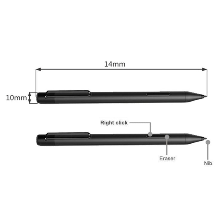For Microsoft Surface 3 Pro 3/4/5/6/7/Book/Laptop/Go Pressure Touch Capacitance Pen(Black) - Stylus Pen by buy2fix | Online Shopping UK | buy2fix