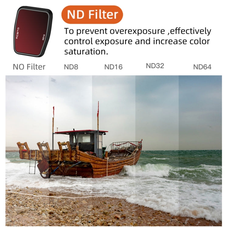 For DJI Air 3 RCSTQ Multi-Layer Coating Waterproof  Filter, Spec: ND32 - Mavic Lens Filter by RCSTQ | Online Shopping UK | buy2fix