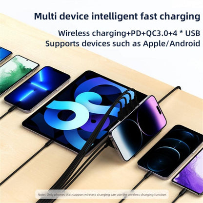 PD 20W +QC 3.0 Wireless Charging+6 Ports Multi-function Charger(EU Plug) - Multifunction Charger by buy2fix | Online Shopping UK | buy2fix