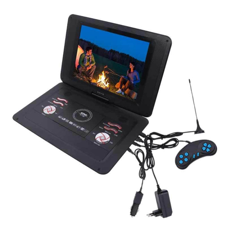 14.1-Inch Screen Portable DVD Player Support USB/SD/AV Input With Gamepad(UK Plug) - DVD & LCD Player by buy2fix | Online Shopping UK | buy2fix