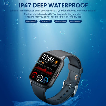 QS16Pro 1.83 inch Heart Rate / Blood Pressure Monitoring Waterproof Sports Smart Watch(Blue) - Smart Watches by buy2fix | Online Shopping UK | buy2fix