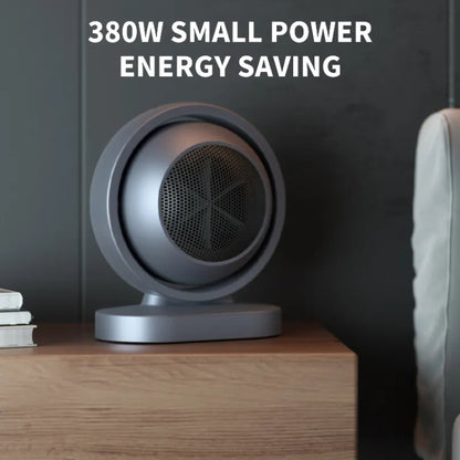 380W Earth Little Sun Heater Home Energy Saving Electric Stove Desktop Mini Heater  EU Plug(Gray) - Electric Heaters by buy2fix | Online Shopping UK | buy2fix
