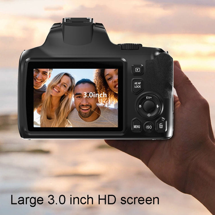 KOMERY W2 64MP 4K 3 Inch Screen 10X Optical Zoom+4X Digital Zoom Camera(Package One) - Video Cameras by KOMERY | Online Shopping UK | buy2fix