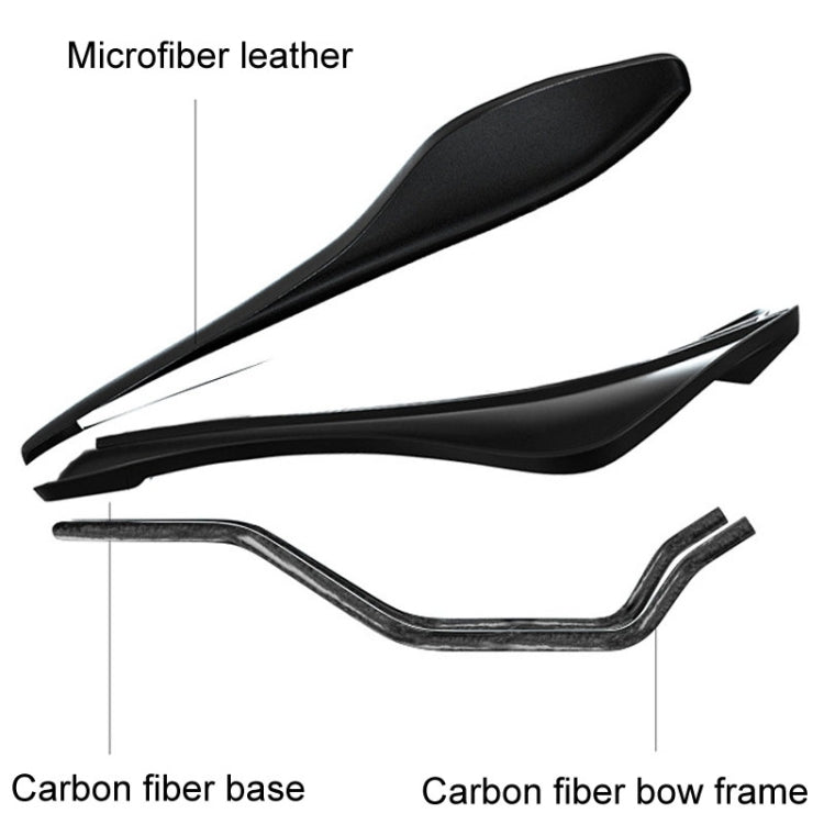 ENLEE E-ZD412 Bicycle Carbon Fiber Cushion Outdoor Riding Mountain Bike Saddle, Style: Devil - Bicycle Saddle by ENLEE | Online Shopping UK | buy2fix