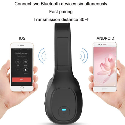 Wireless Bluetooth 5.0 Head-mounted Telephone Microphone Headset - Microphones & Headsets by buy2fix | Online Shopping UK | buy2fix