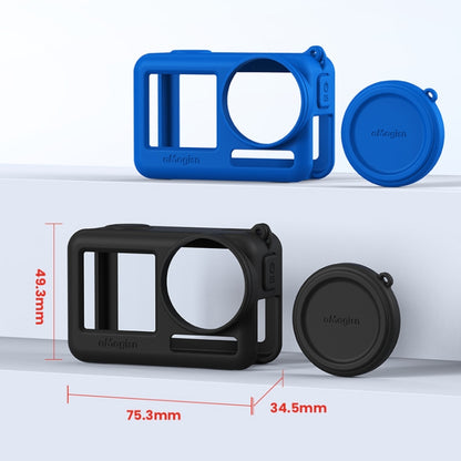 For DJI Osmo Action 4 / 3 aMagisn Silicone Protection Case Camera Protection Accessories(Blue) -  by aMagisn | Online Shopping UK | buy2fix