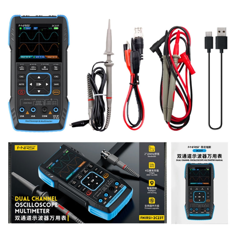 FNIRSI 3 In 1 Handheld Digital Oscilloscope Dual-Channel Multimeter, Specification: Standard - Digital Multimeter by FNIRSI | Online Shopping UK | buy2fix