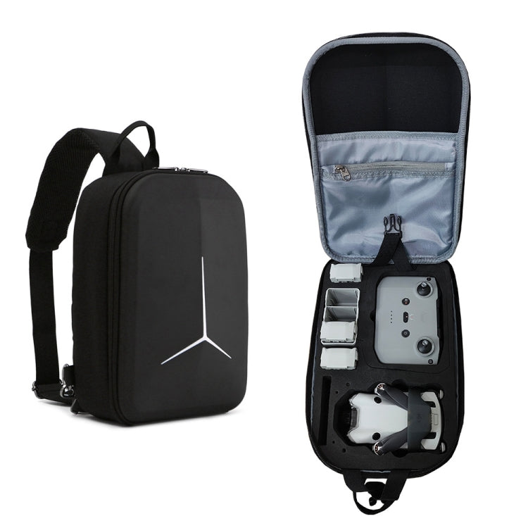 For DJI Mini 4 Pro Drone Chest Bag Backpack Crossbody Bag Storage Box(Black) - Backpacks & Bags by buy2fix | Online Shopping UK | buy2fix