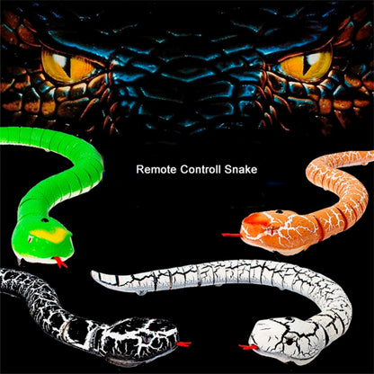 Tricky Funny Toy Infrared Remote Control Scary Creepy Snake, Size: 38*3.5cm(Orange) -  by buy2fix | Online Shopping UK | buy2fix