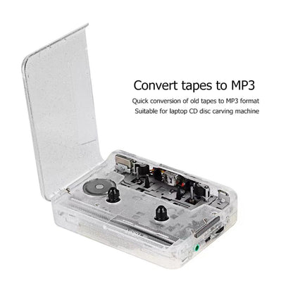 USB Cassette Player USB Cassette Tape to MP3 Converter (Transparent) - Consumer Electronics by buy2fix | Online Shopping UK | buy2fix