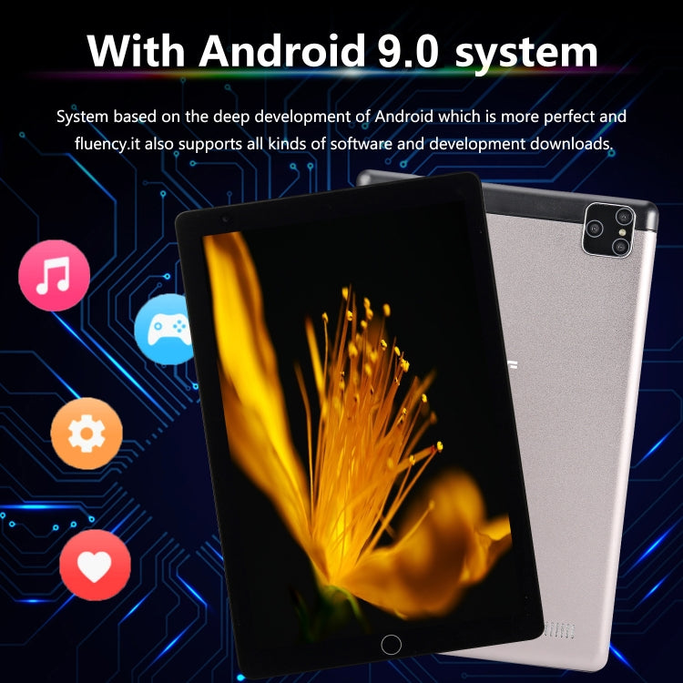 BDF P8 3G Phone Call Tablet PC, 8 inch, 2GB+32GB, Android 9.0, MTK8321 Octa Core Cortex-A7, Support Dual SIM & Bluetooth & WiFi & GPS, EU Plug(Grey) - BDF by BDF | Online Shopping UK | buy2fix