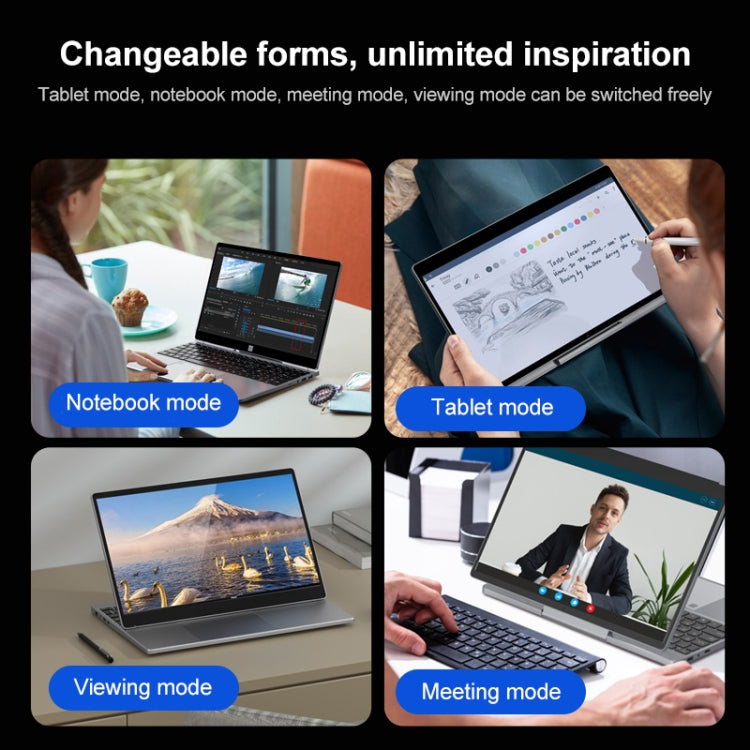 N95 Yoga Laptop, 15.6 inch, 12GB+256GB, Windows 10, Intel Alder Lake N95 Quad Core 1.7GHz-3.4GHz, Support Dual Band WiFi / BT - Others by buy2fix | Online Shopping UK | buy2fix