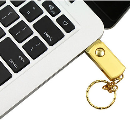 MicroDrive 32GB USB 2.0 Creative Personality Metal U Disk with Keychain (Gold) - USB Flash Drives by MicroDrive | Online Shopping UK | buy2fix