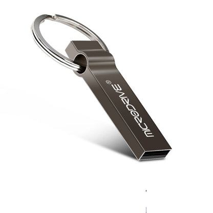 MicroDrive 16GB USB 2.0 Metal Keychain U Disk (Grey) - Computer & Networking by MicroDrive | Online Shopping UK | buy2fix