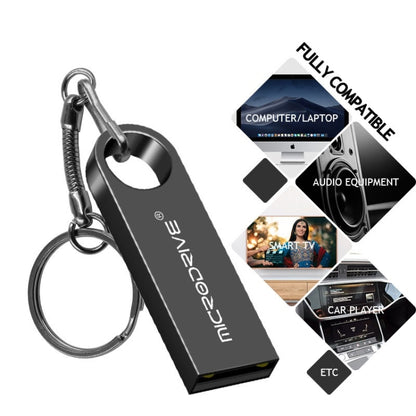 MicroDrive 32GB USB 2.0 Metal Waterproof High Speed U Disk(Black) - Computer & Networking by MicroDrive | Online Shopping UK | buy2fix