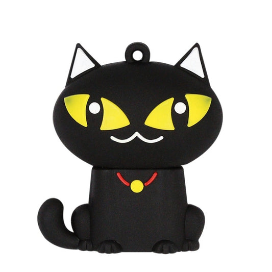 MicroDrive 64GB USB 2.0 Creative Cute Black Cat U Disk - Computer & Networking by MicroDrive | Online Shopping UK | buy2fix